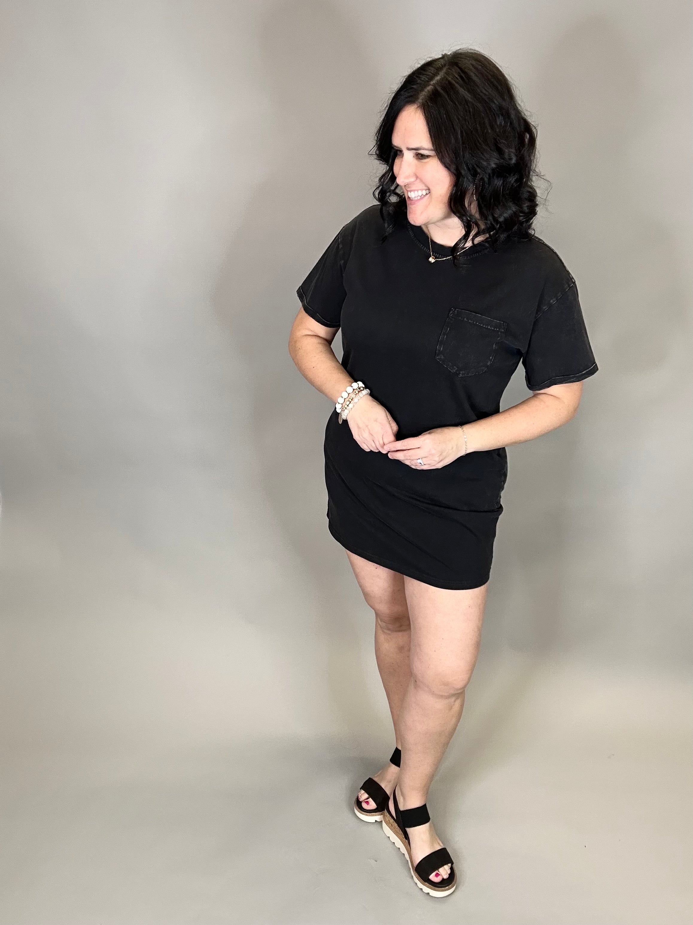 Black Kick Back Dress Dresses THREAD & SUPPLY