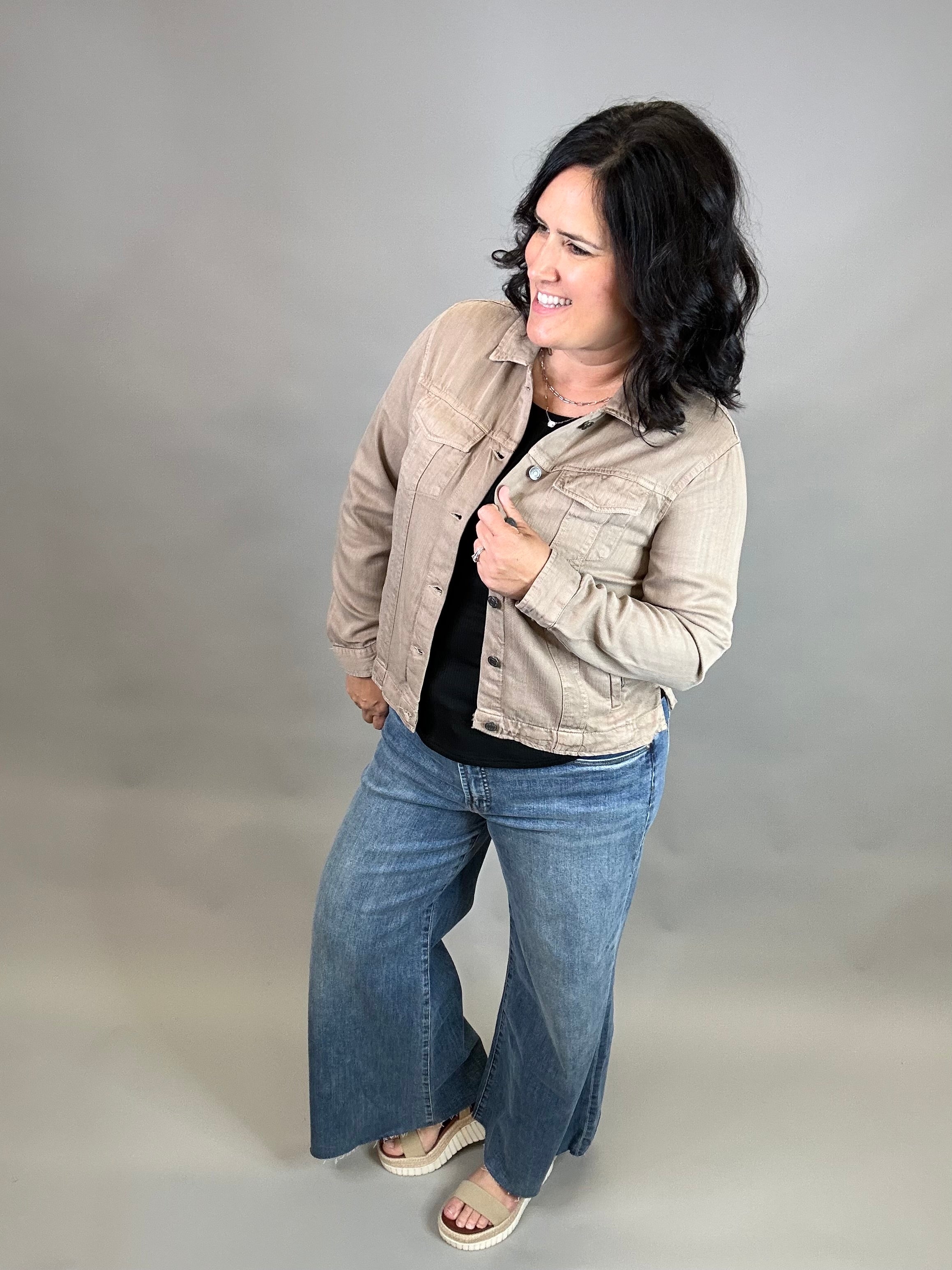 Taupe Jackie Jacket Outerwear- Jackets THREAD & SUPPLY