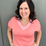 Coral Varsity Rhonda Top Top - Tee THREAD & SUPPLY