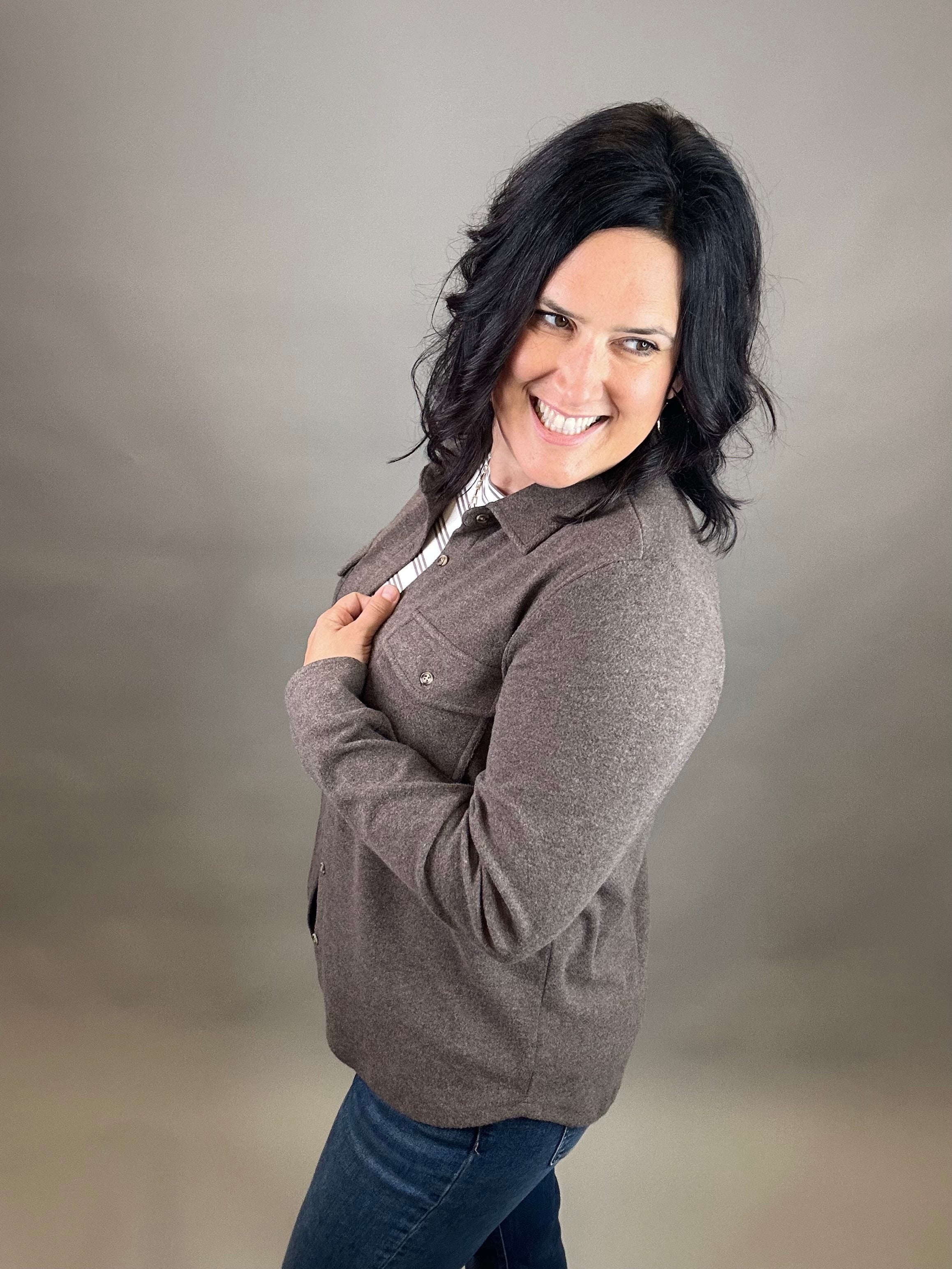 Brown Heather Cassian Shirt Tops - Button Ups THREAD & SUPPLY