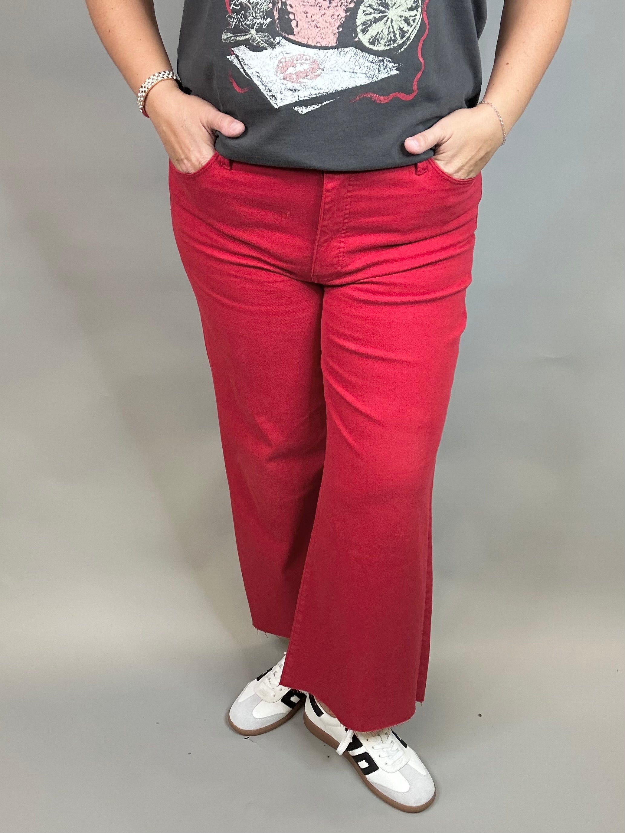 Ruby Red Meg Jeans Bottoms - Pants KUT FROM THE KLOTH