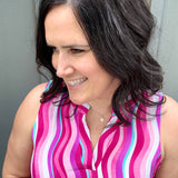 Multi Pink Lizzy Tank Tops- Tanks DEAR SCARLETT