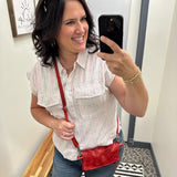 Red Navy Lydia Shirt Tops - Button Ups THREAD & SUPPLY