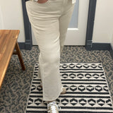 Charlotte Ecru Wide Leg Jeans Bottoms - Pants KUT FROM THE KLOTH