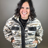 White Brown Leona Jacket