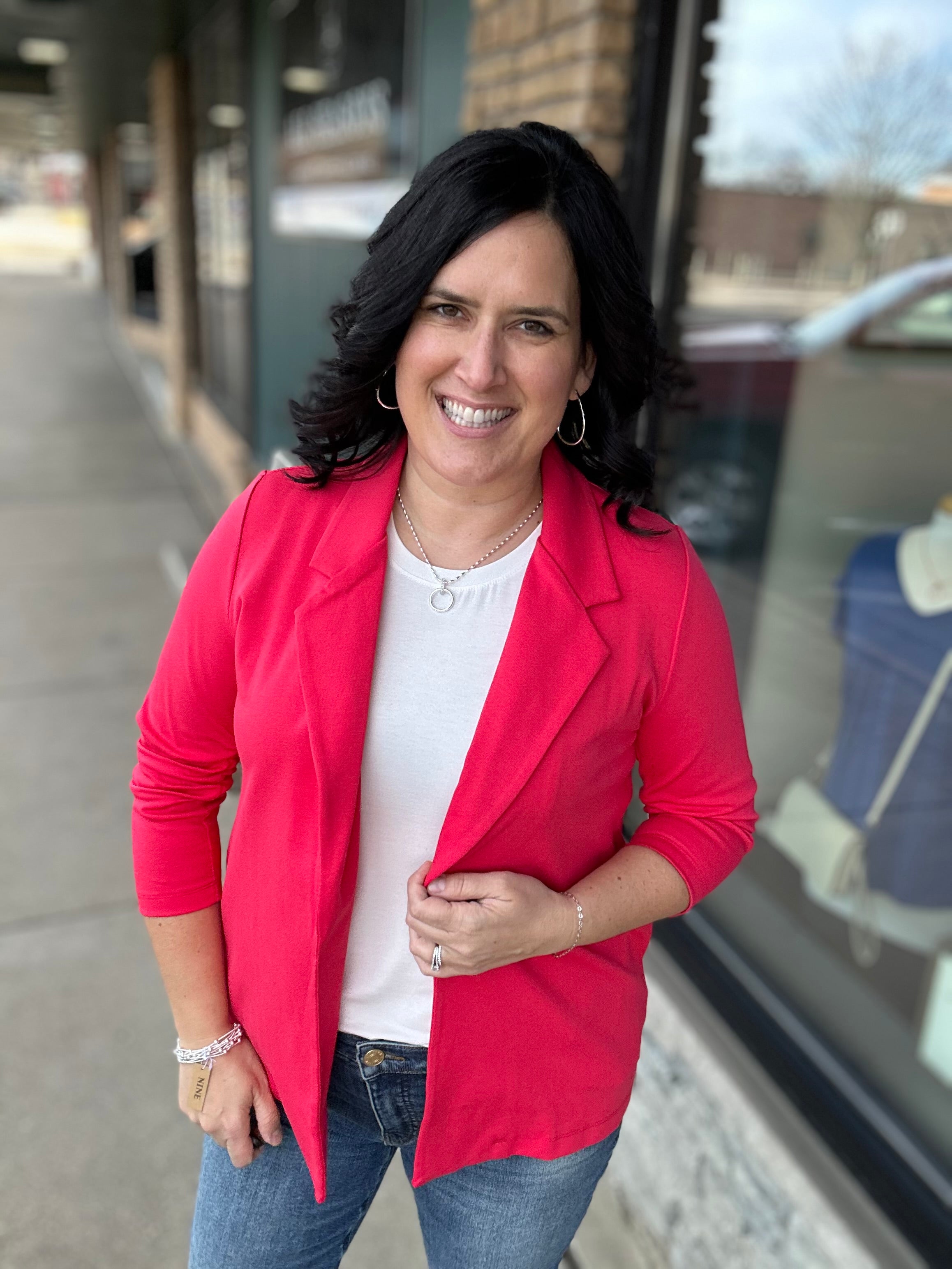 Dragon Fruit Blazer Jacket Outerwear- Blazers DEAR SCARLETT