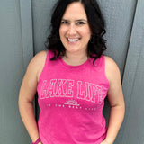 Fuchsia Lake Life Mineral Tank Tops- Tanks OAT COLLECTIVE