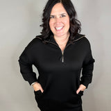 Black Modal Long Sleeve Dress Dresses P.CILL