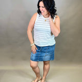 Desert Green Stripe Mary Tank Tops- Tanks THREAD & SUPPLY