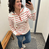 Sanguine Stripe Edwina (Wanakome) Tops- Sweatshirt WANAKOME