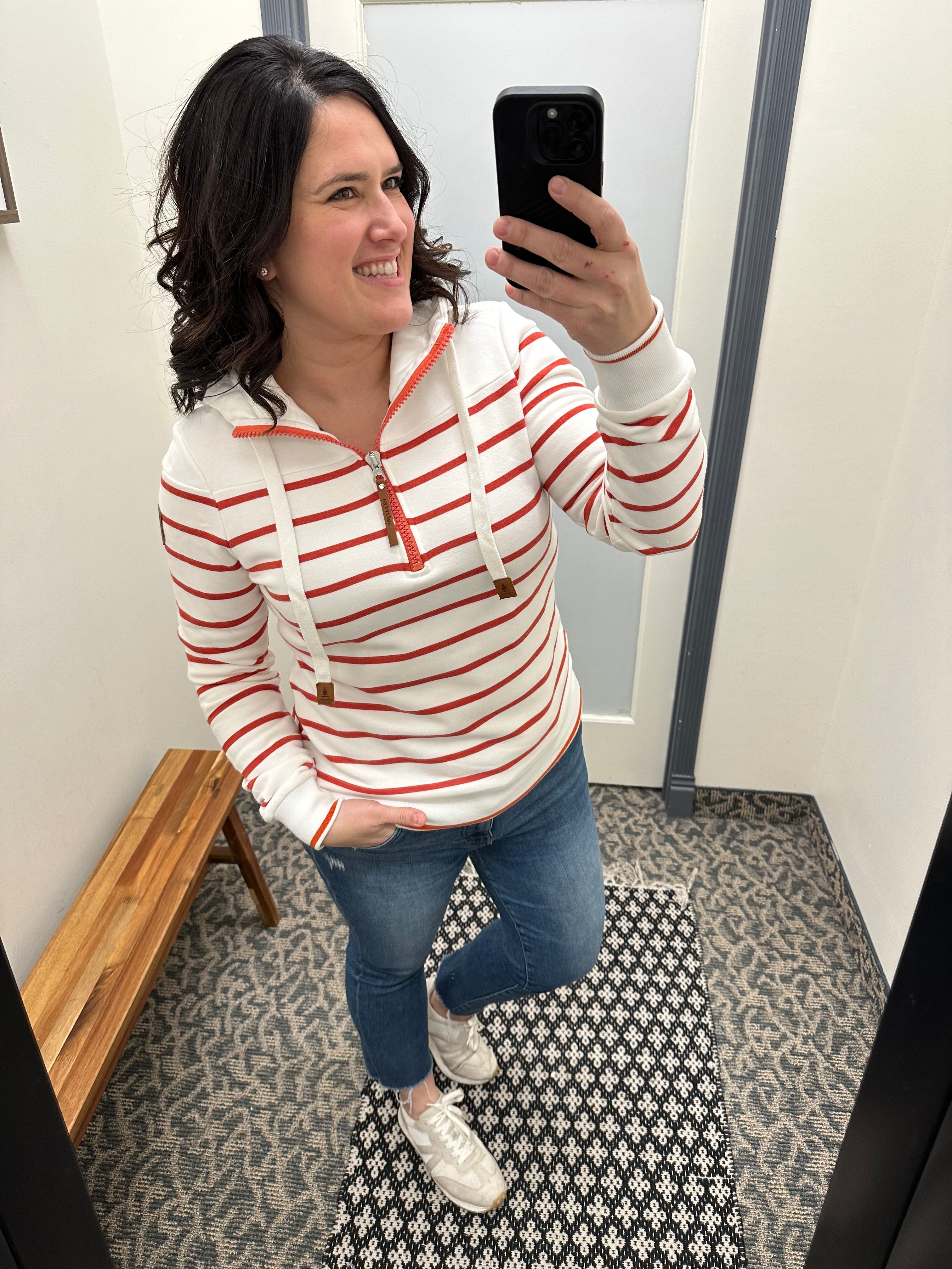 Sanguine Stripe Edwina (Wanakome) Tops- Sweatshirt WANAKOME
