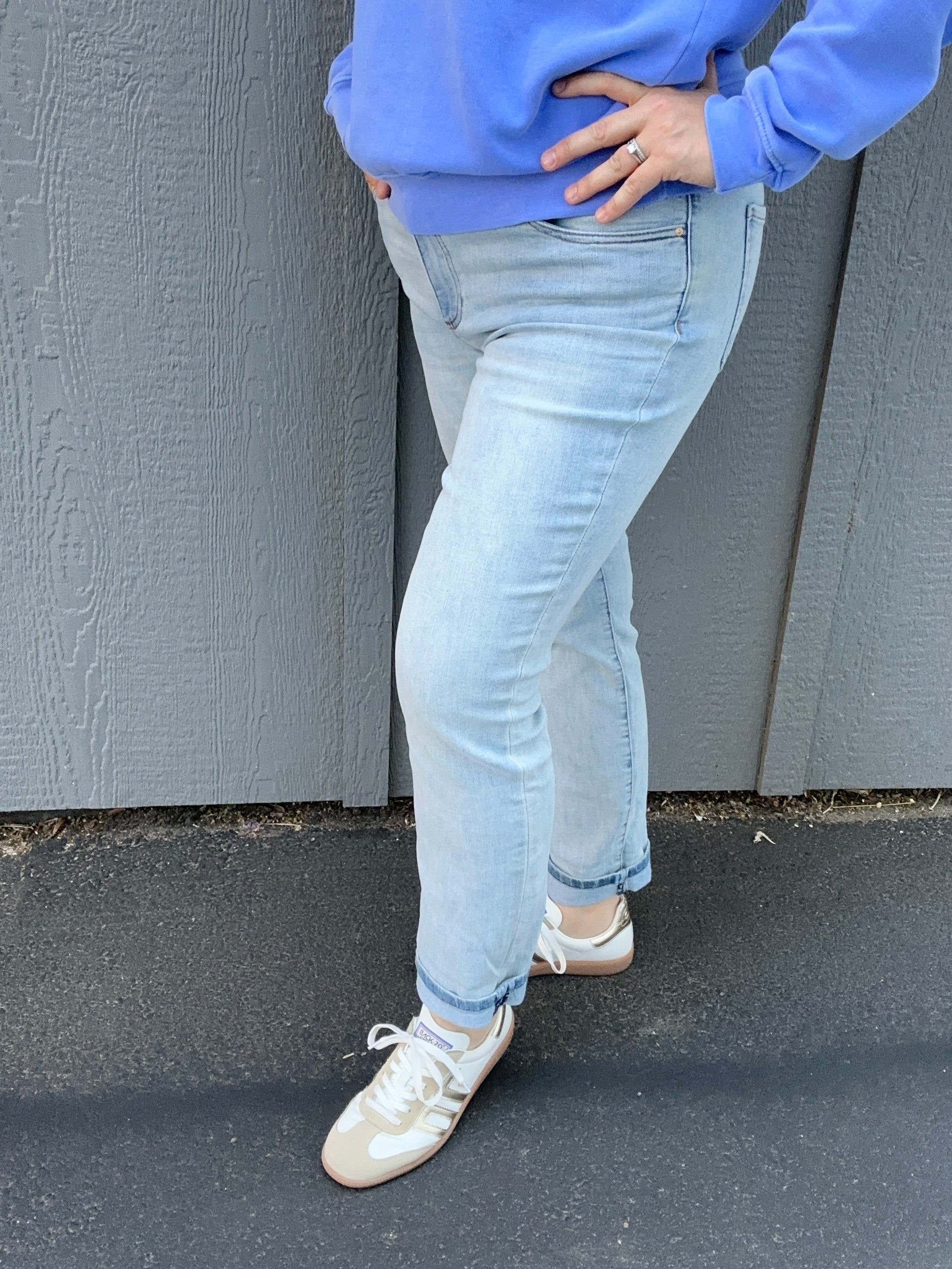 Light Wash Catherine Boyfriend Jeans Bottom- Pants KUT FROM THE KLOTH