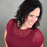Cabernet Loose Knit Sweater Top