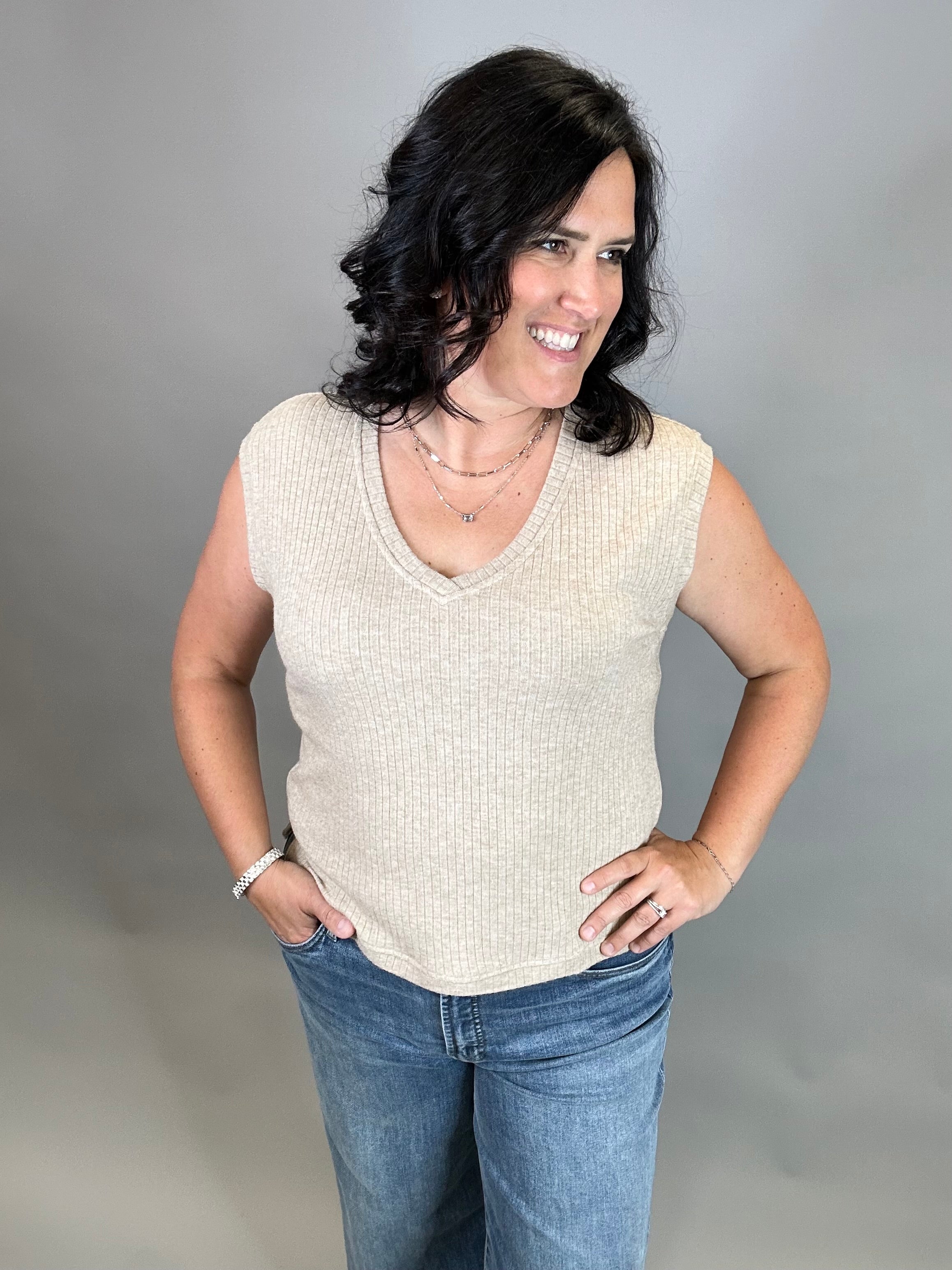 Tan Misty Top Tops- Blouses THREAD & SUPPLY
