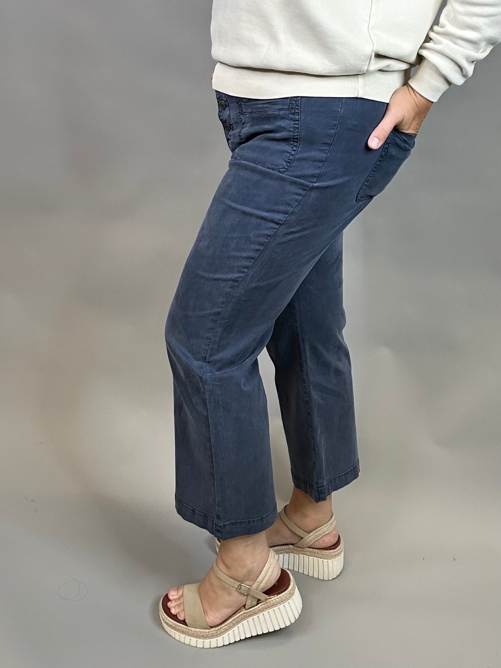 Midnight Navy Dana Pants Bottom- Pants THREAD & SUPPLY