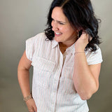 Red Navy Lydia Shirt Tops - Button Ups THREAD & SUPPLY