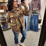 Eggplant Ombre Tullis Shacket Outerwear - Shacket THREAD & SUPPLY