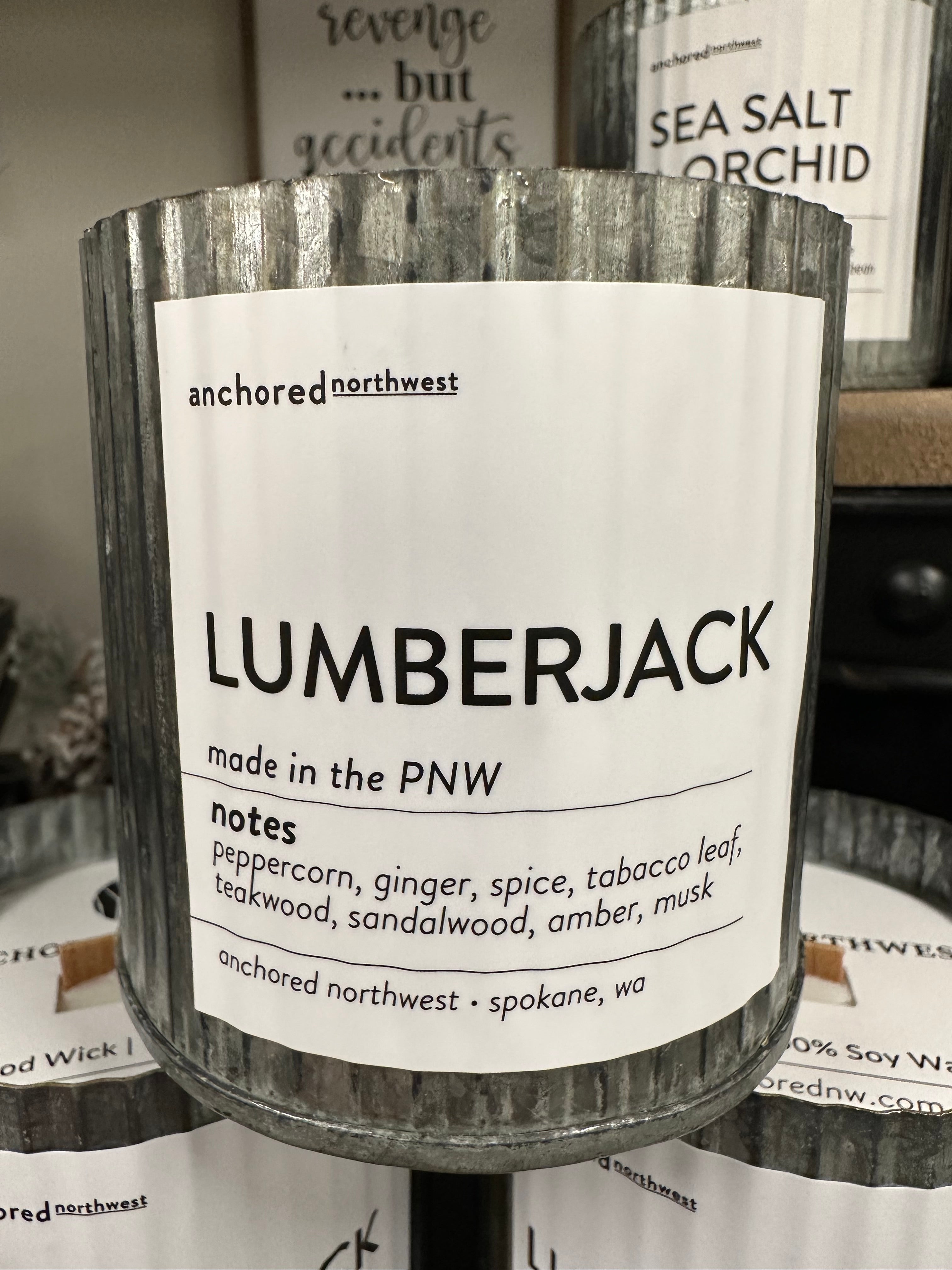 Anchored Northwest Wood Wick Candle 10oz. Home - Fragrance - Candles ANCHORED NORTHWEST