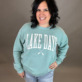 Lagoon Lake Days Crew Top - Sweatshirt BLUE 84