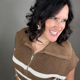 Brown Ivory Stella Sweater Top - Sweater THREAD & SUPPLY