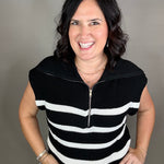 Noir Blanc Stella Sweater Top - Sweater THREAD & SUPPLY