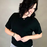 Black Corrie Tee Top - Tee THREAD & SUPPLY