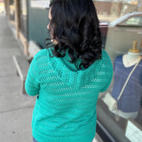 Emerald Crochet Open Cardigan Tops- Cardigans STACCATO