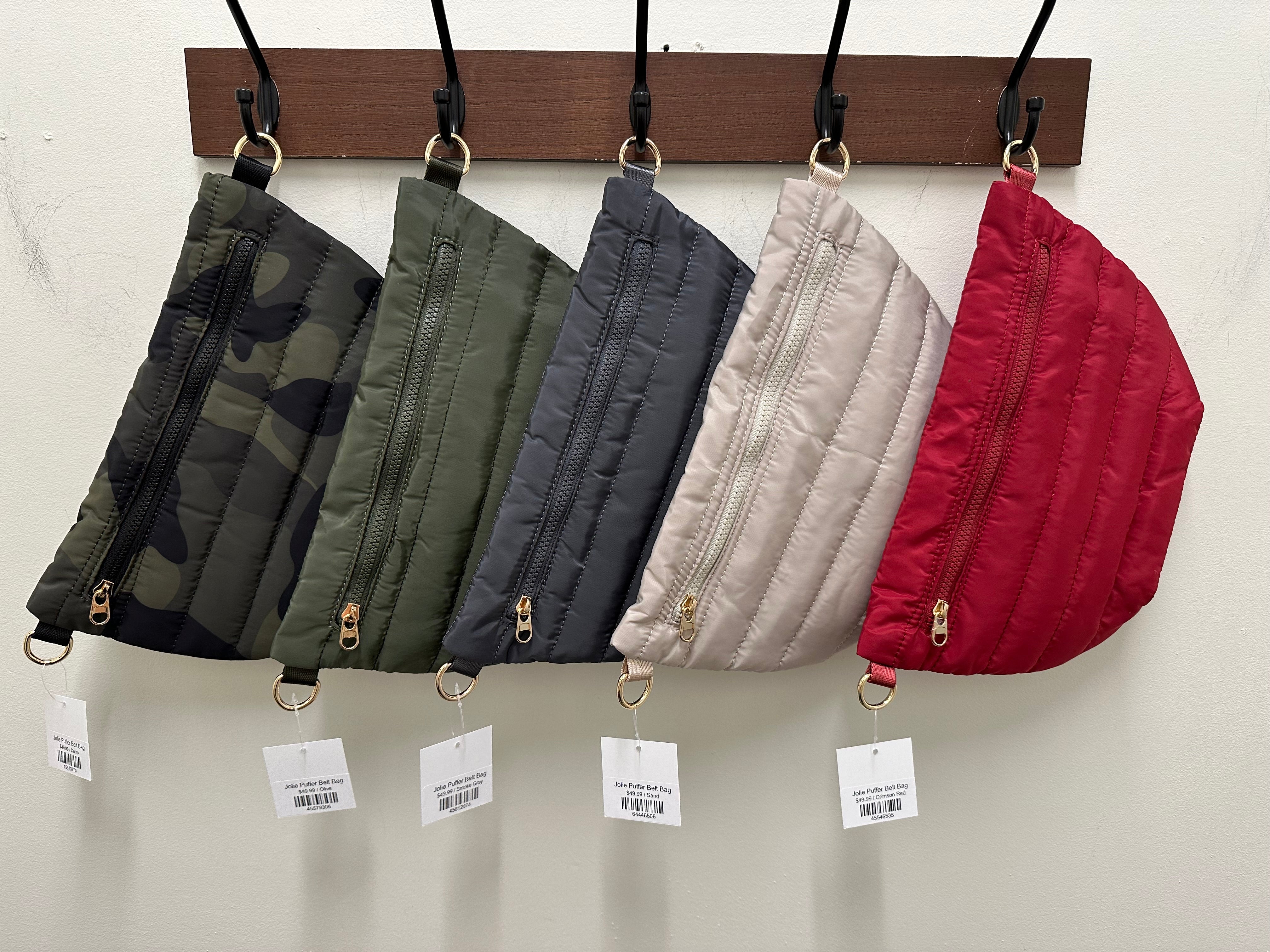 Jolie Puffer Belt Bag (8 colors) Bags- Purses PRETTY SIMPLE WHOLESALE