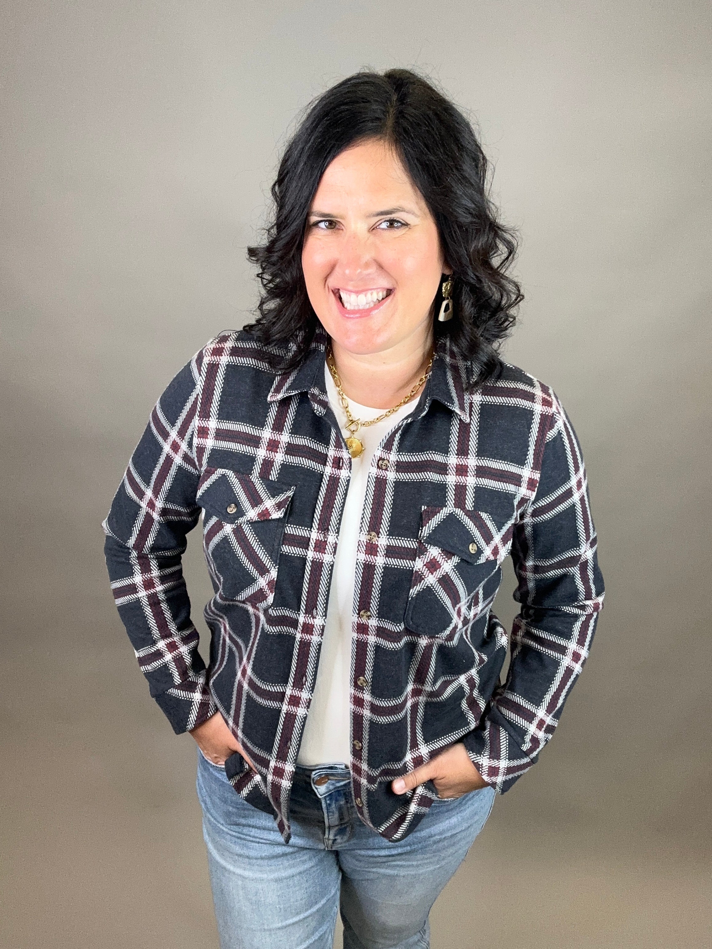 Black Red Plaid Cassian Shirt Tops - Button Ups THREAD & SUPPLY