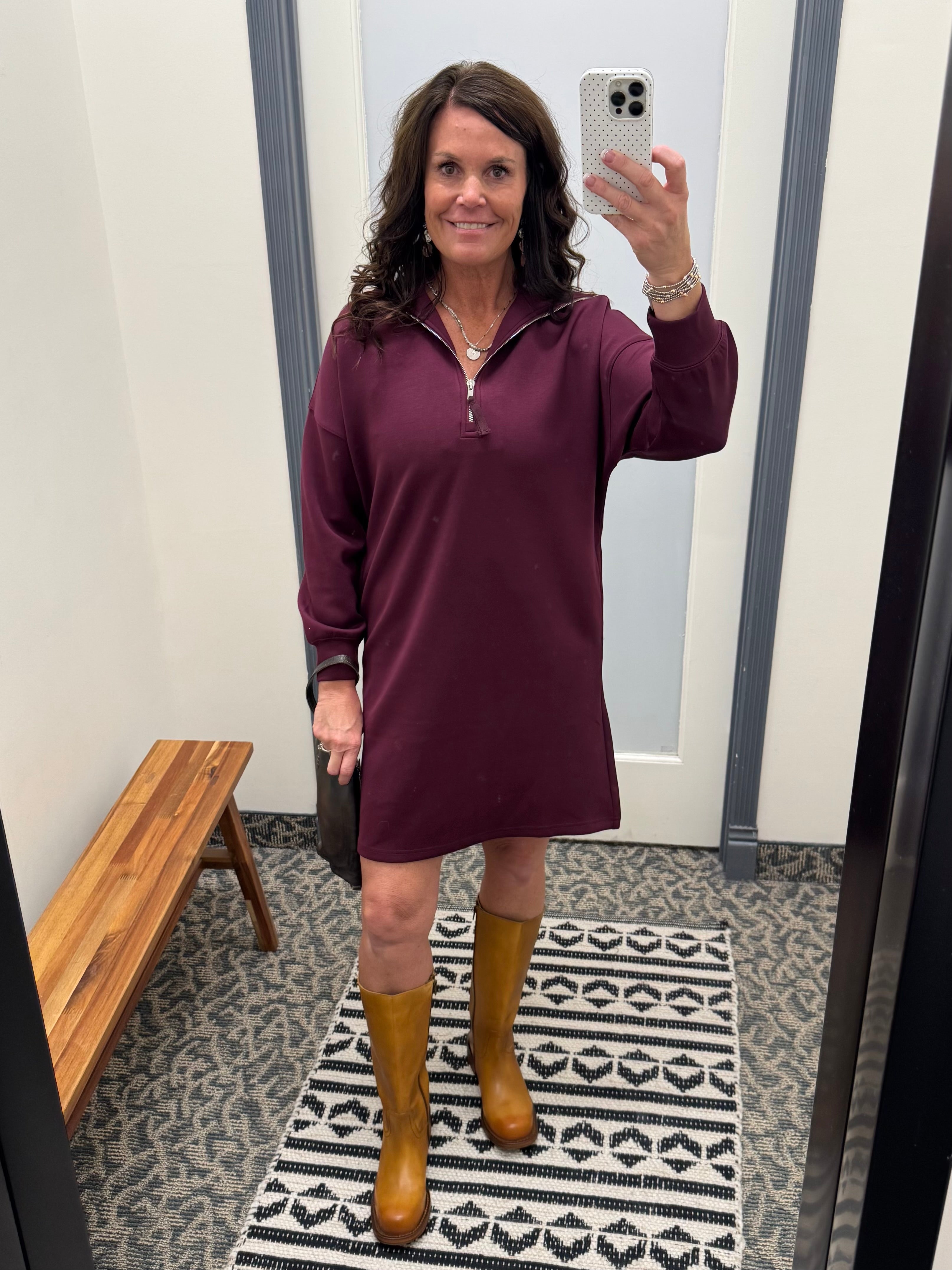 Port Modal Long Sleeve Dress Dresses P.CILL