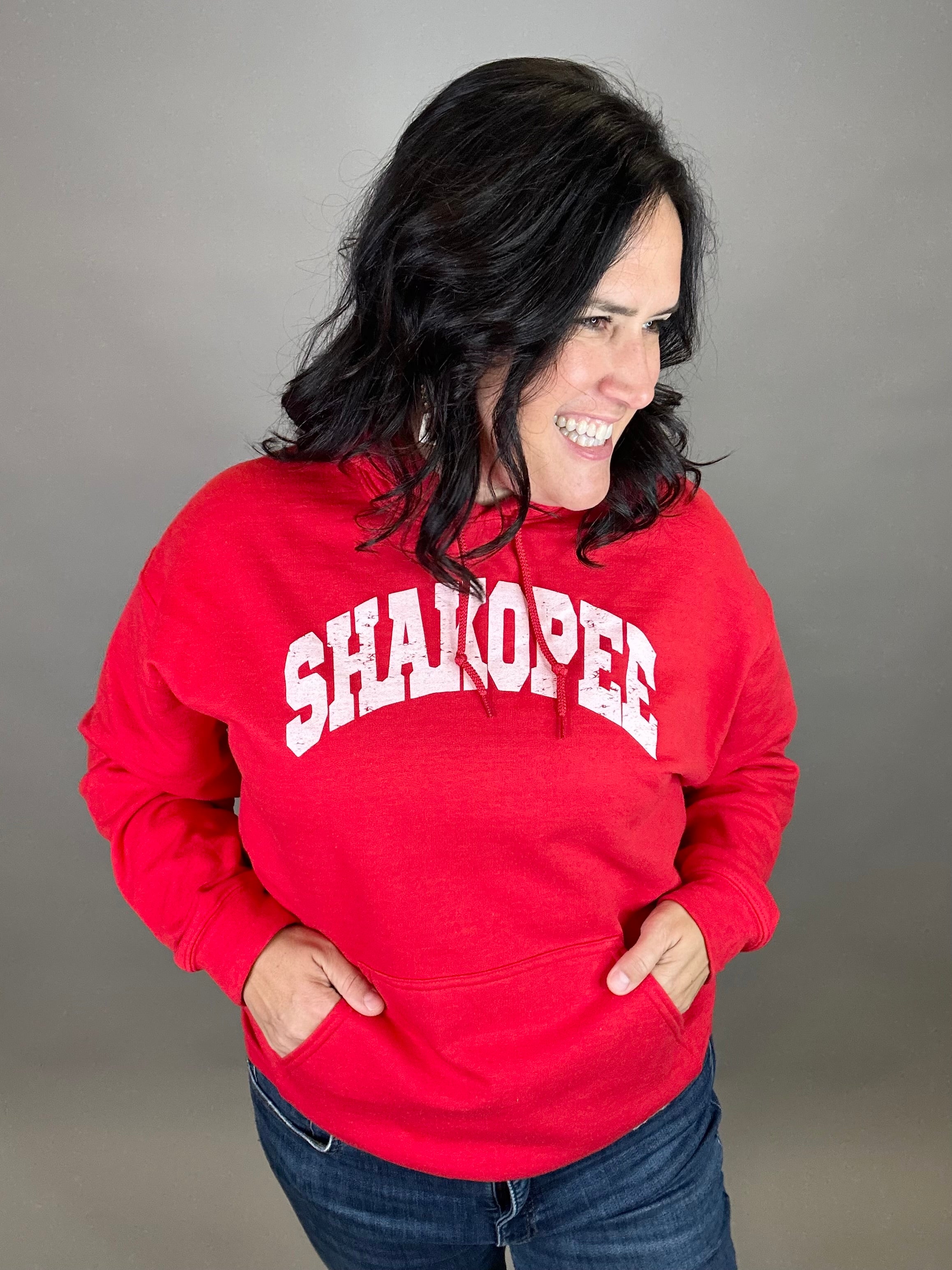 Shakopee Red Hoodie Tops- Sweatshirt WINDMILL GYPSY