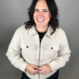 Heather Taupe Isra Jacket
