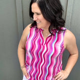 Multi Pink Lizzy Tank Tops- Tanks DEAR SCARLETT