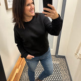 Black Radlie Fleece Sweatshirt Top - Sweatshirt MONO B