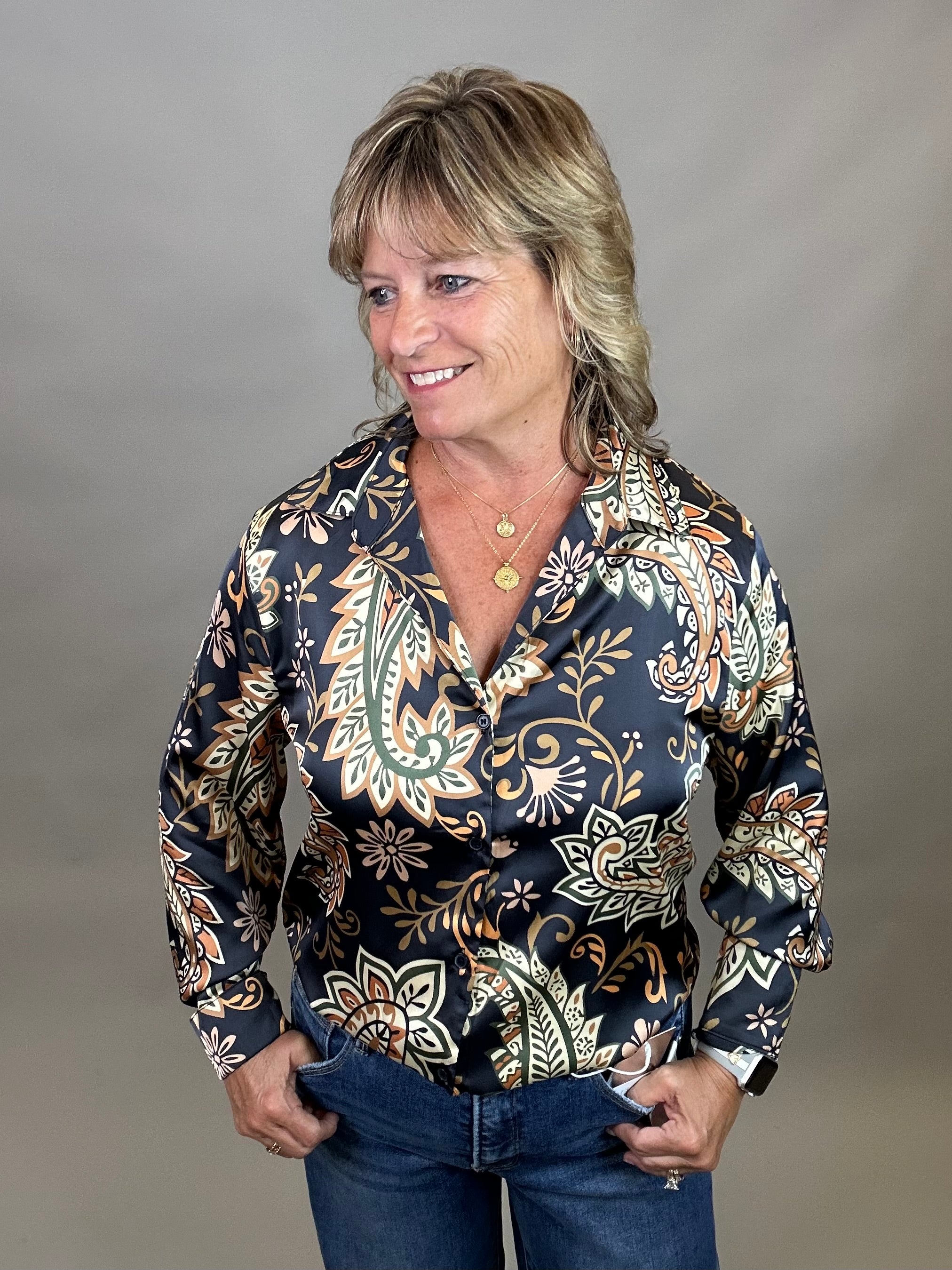 Midnight Bloom Blouse Tops- Blouses EE:SOME