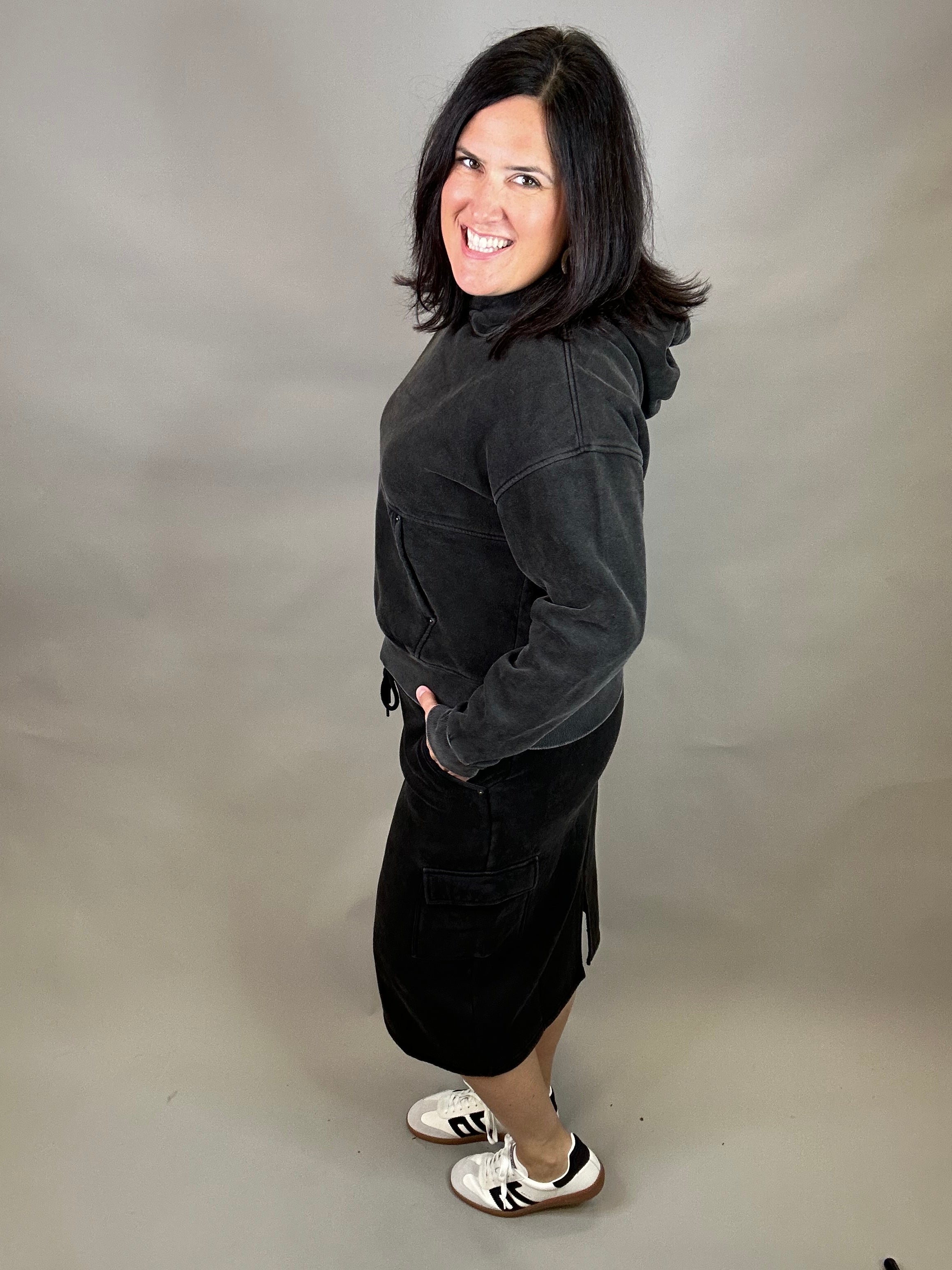 Black Cori Skirt Bottom- Skirt THREAD & SUPPLY