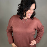 Burlwood Studded Sweater Top - Sweater WISHLIST