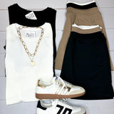 Black Wendy Skort Bottom- Skirt THREAD & SUPPLY