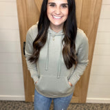 Light Olive Lucy Hoodie Top - Sweatshirt THREAD & SUPPLY