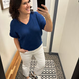 Kelsey Optic White High Rise Ankle Flare Jeans Bottom- Pants KUT FROM THE KLOTH