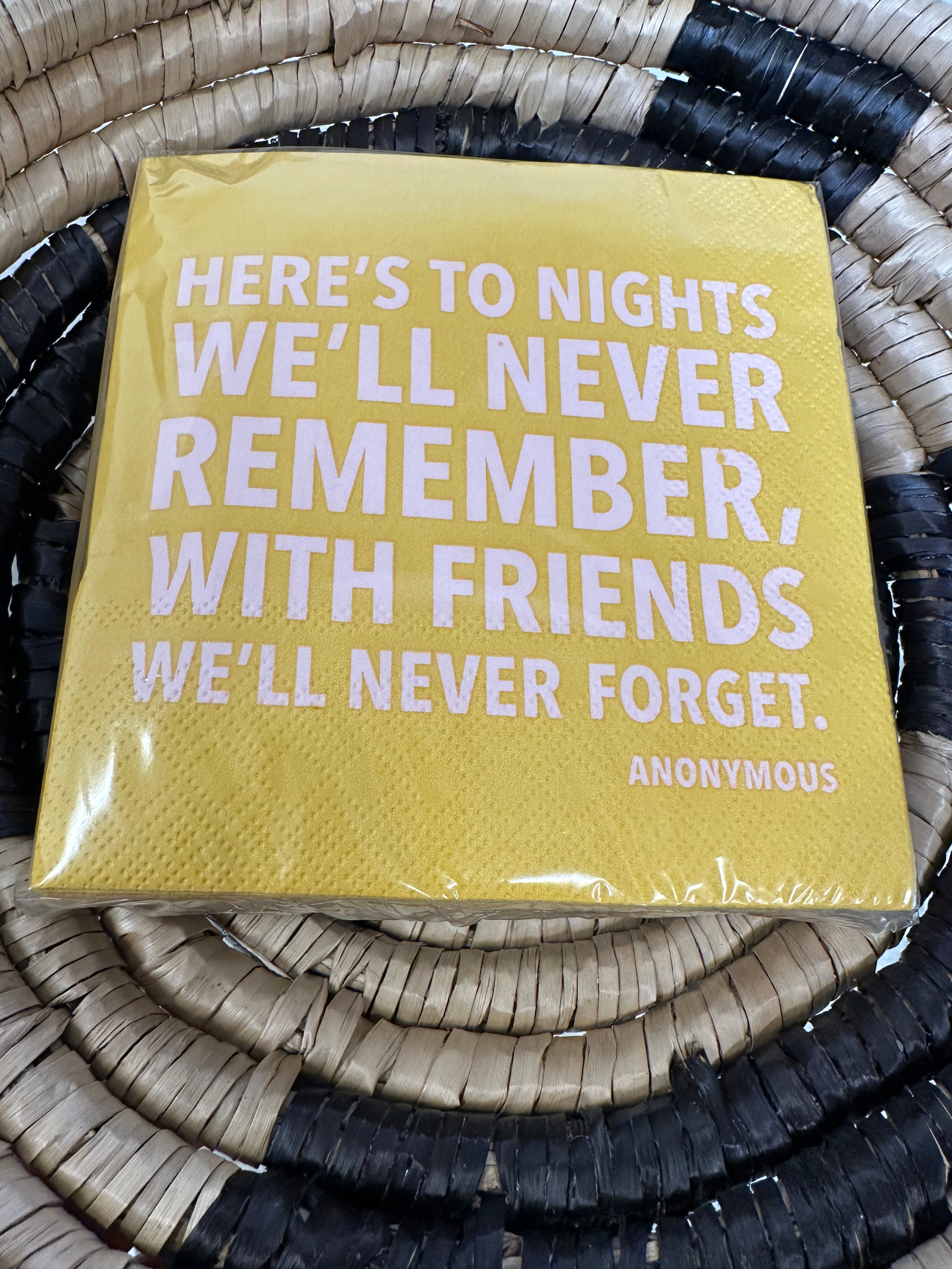 Napkins (8 styles) Home- Drinkware SOIREE SISTERS