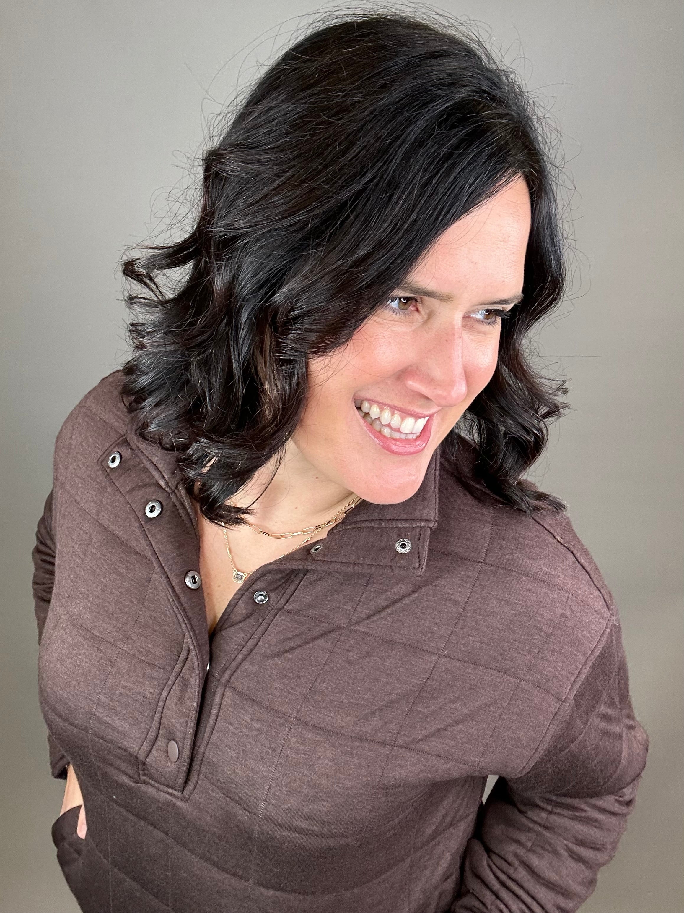 Coffee Heather Indiana Pullover Top - Sweatshirt THREAD & SUPPLY