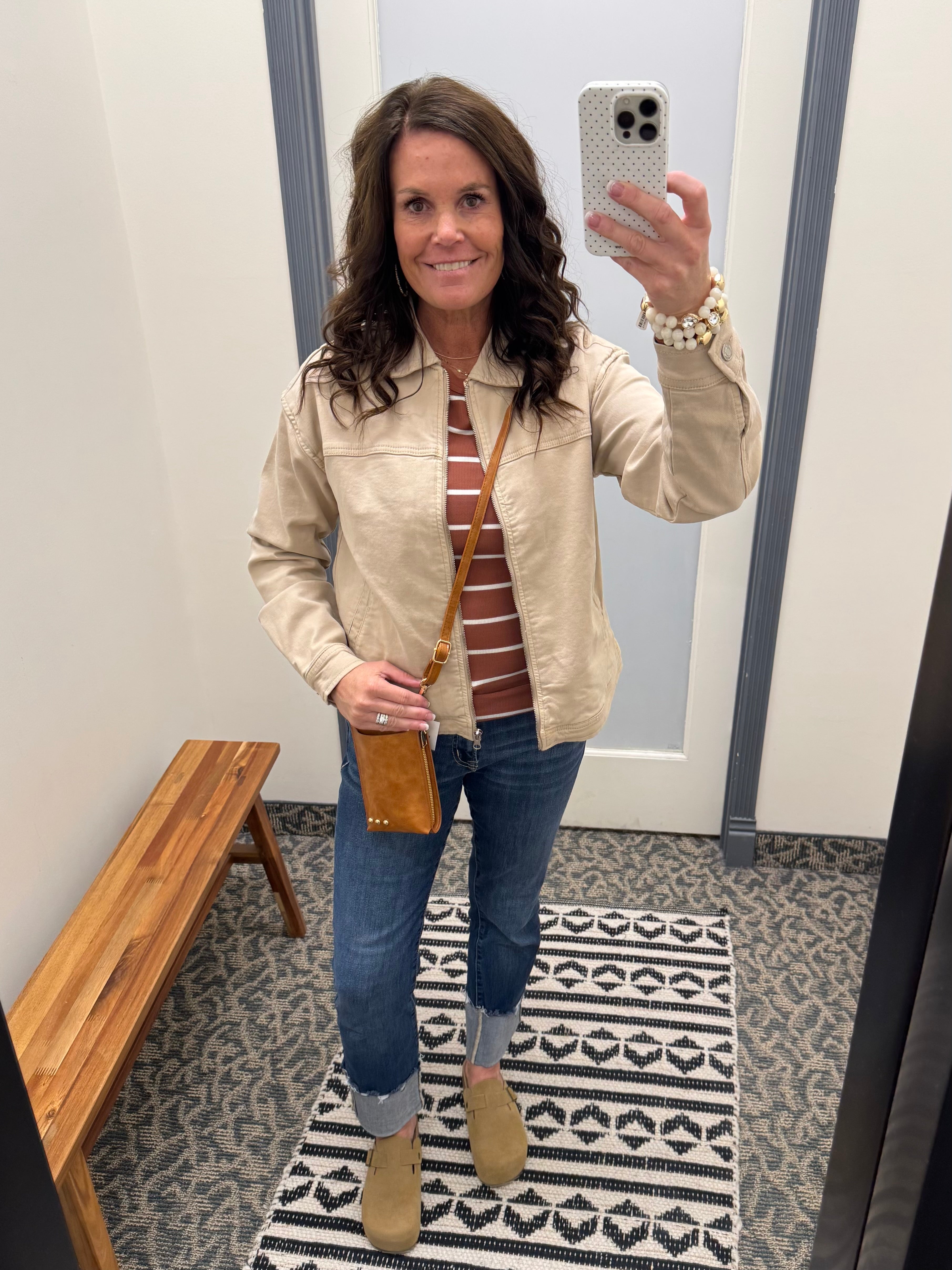Washed Taupe Sophia Jacket Outerwear- Jackets THREAD & SUPPLY