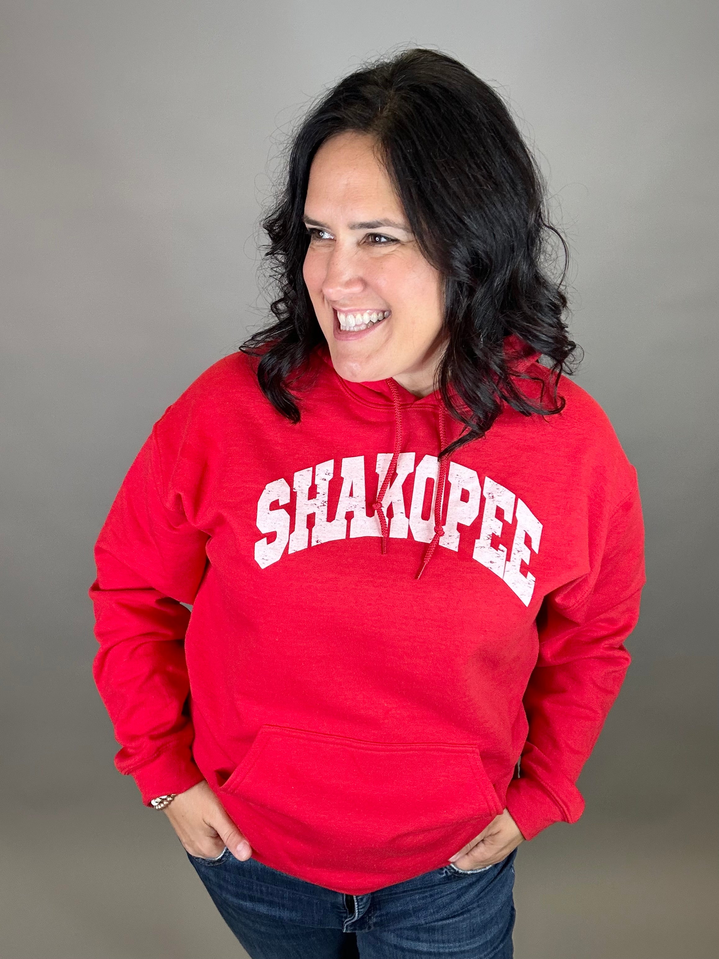 Shakopee Red Hoodie Tops- Sweatshirt WINDMILL GYPSY