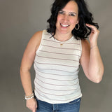 Ivory Tawny Sinclair Tank Tops- Tanks THREAD & SUPPLY