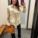 Brown Plaid Tullis Shacket Outerwear- Jackets THREAD & SUPPLY