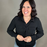 Black Janessa Shirt Tops - Button Ups THREAD & SUPPLY