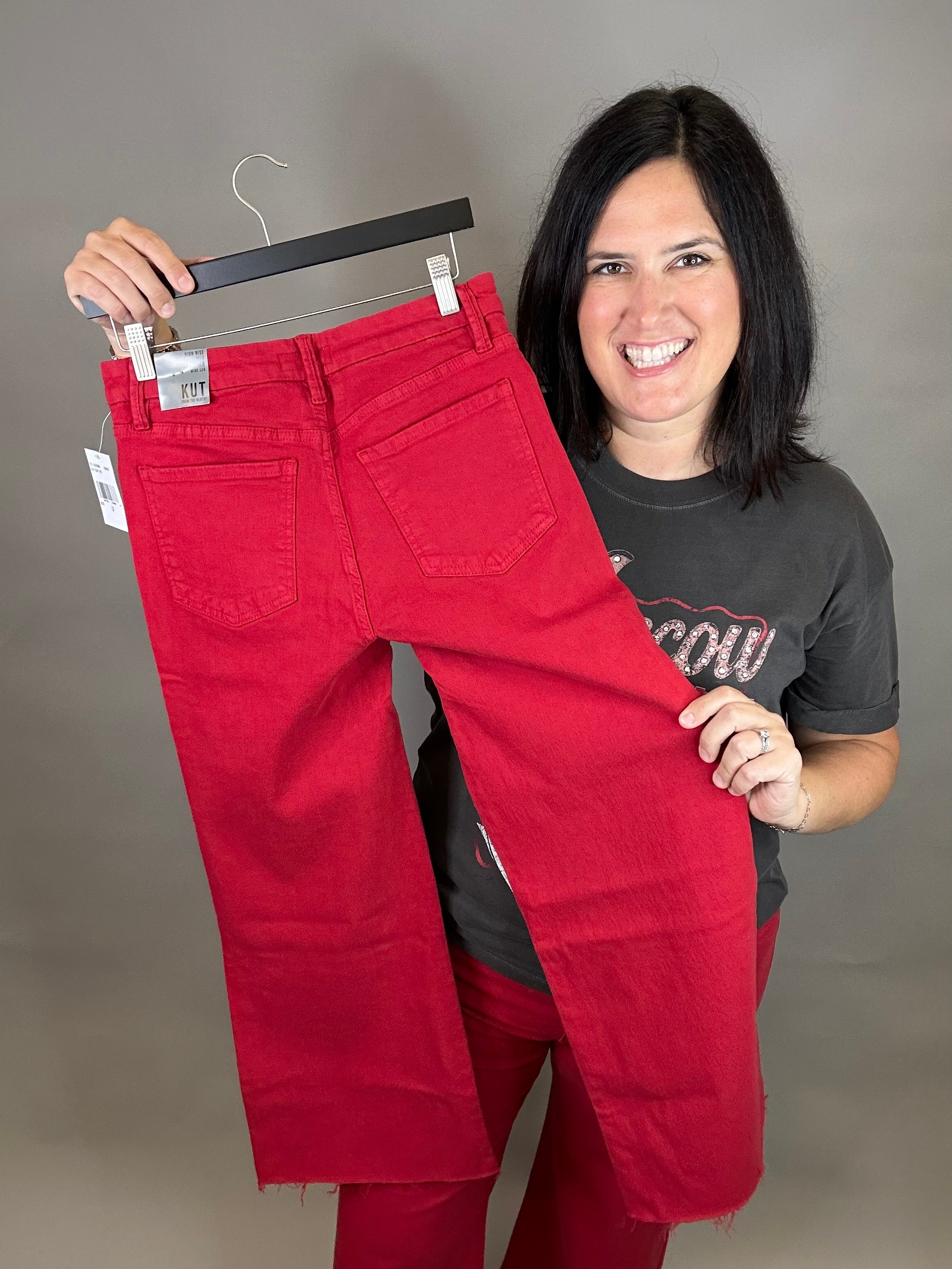 Ruby Red Meg Jeans Bottoms - Pants KUT FROM THE KLOTH