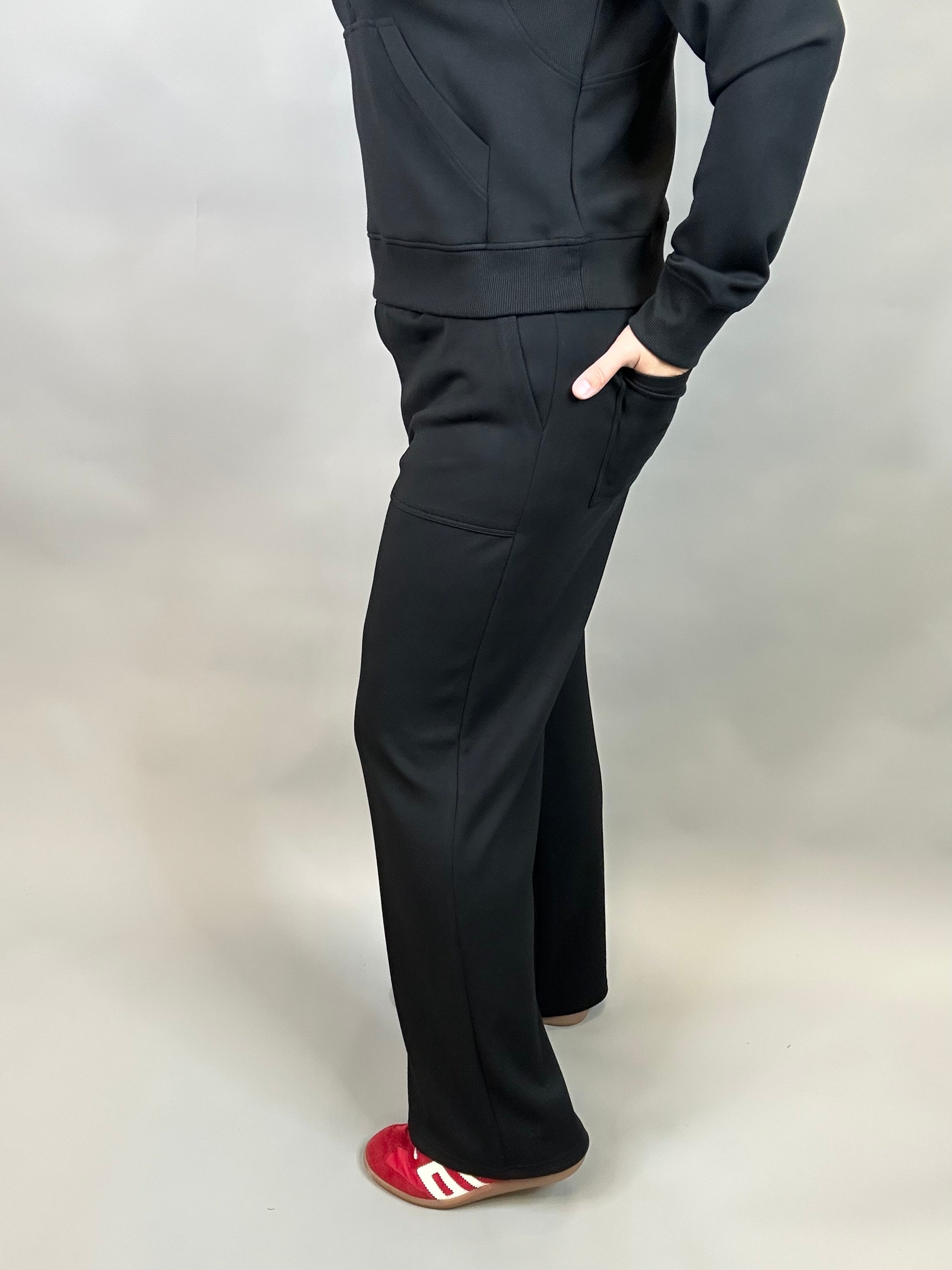 Black Doris Pants Bottom- Pants THREAD & SUPPLY