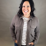 Brown Heather Cassian Shirt Tops - Button Ups THREAD & SUPPLY